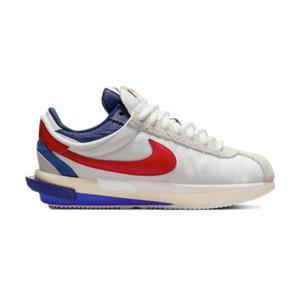 사카이 x 나이키 줌 코르테즈 화이트 앤 유니버시티 레드 DQ0581-100