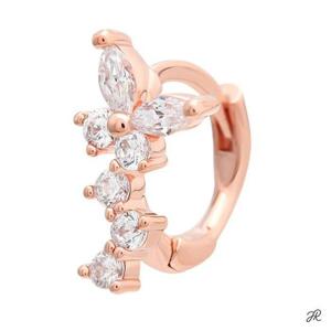 블로썸 14K 금침 로즈골드 꽃 귀찌 링피어싱 귀걸이