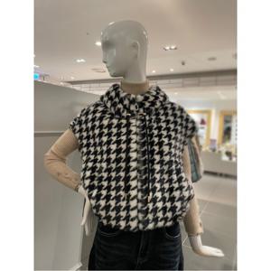 르니앤맥코이 후드집업 하운드 패턴 퍼 베스트 (MM12MV700HJY)