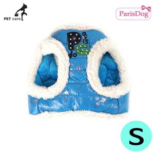 개줄 패리스독 스타 패딩 하네스 리드줄 (블루) (S) 애견용품