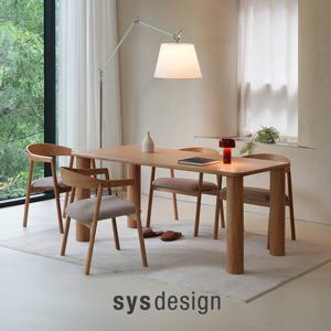 [시스디자인] 마노 오크 식탁 (2000) + 심포니 오크 체어 4개