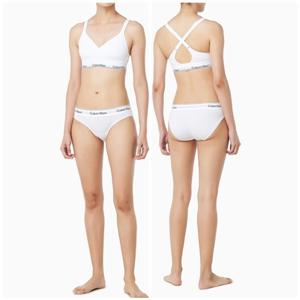 [캘빈클라인 언더웨어]아이콘 코튼 모달 리프트 브라렛 QF8500AD-SET-100