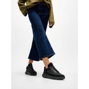 [핏플랍][삼성물산공식]여성 스웨이드 믹스 플랫폼 스니커즈 - 올 블랙 (FT59K2N015)