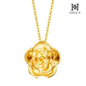 골드앤 순금 24K 골든명화 목걸이 (둥근장미)