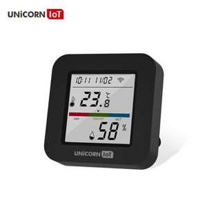 유니콘IOT 스마트 LCD온습도센서+만능IR리모컨 냉난방 에어컨 제어통합 WIFI방식 TS-HR11