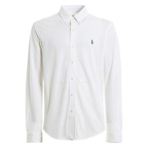 폴로 23SS 포니 자수 옥스포드 셔츠 화이트 710728724 001