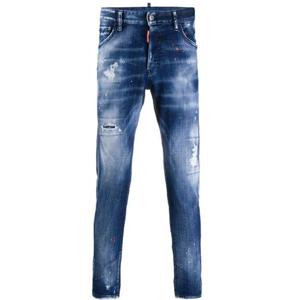 [쏘카라멜 울산]20FW 디스퀘어드2 가죽패치 스키니 단 진 S74LB0756