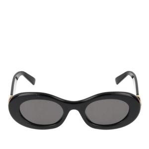 불가리 오벌 프레임 다크 렌즈 풀 림 선글라스 BV40070I 01a