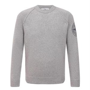 [쏘카라멜 울산]21FW 스톤아일랜드 빅 로고 울 니트 7515514B7 V0061