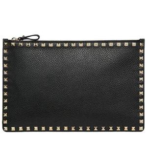 발렌티노 락스터드 클러치 블랙 WW2P0269 VSH 0NO