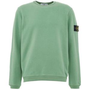 스톤아일랜드 와펜 기모 맨투맨 민트 771561351 V0055