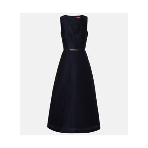 막스마라 Lyon 코튼 실크 블렌드 클로케 미디 드레스 P01077362