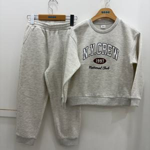 [에스핏]크루넥 조거세트 상하복 - 멜란지오트밀 (SJZ710MKTR02)