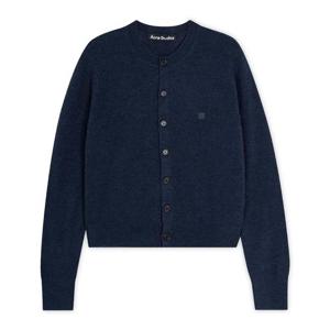 [꼬르소밀라노] 아크네 공용 페이스 로고 네이비 멜란지 가디건 A60559 AHE