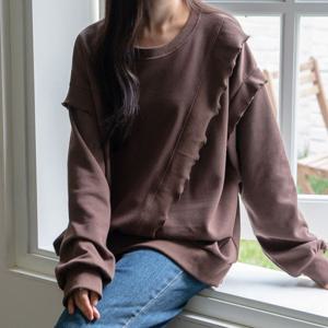 나야홍 / 아이우먼 웨이브셔링박시맨투맨 GOV483M510 빅사이즈