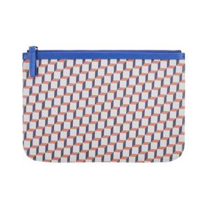 [꼬르소밀라노]피에르하디 공용 큐브 블루 오렌지 클러치백 POUCH L MULTI BLUE