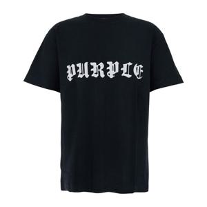 퍼플 브랜드 로고 레터링 크루넥 반팔 티셔츠 P104 JGBB324