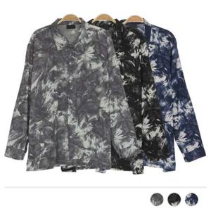 물망초 수채화 긴팔 셔츠