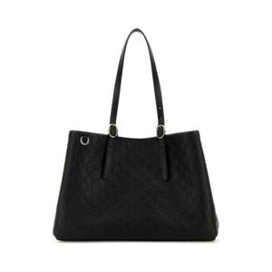 구찌 여성 블랙 GG 라지 가죽 쇼퍼백 815213AAFDV 1000