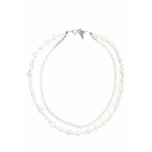 [FORTE FORTE] 라프리마 여성 목걸이 위드 silvercolored 펄 14185 F48A0089 실버 /15