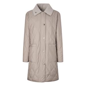 닥스 골프 여성 25FW PREMIUM 베이지 경량 퀼티드 롱 점퍼 DNJU5D713I2