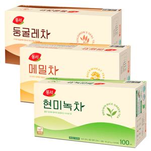 동서 현미녹차100T+메밀차100T+둥굴레차100T