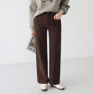 [피핀] 710950 히든밴딩 사선 코듀로이 일자 기모 팬츠