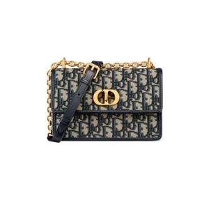디올 Miss Caro mini bag Dior Oblique jacquard DIOB5RN3BLU