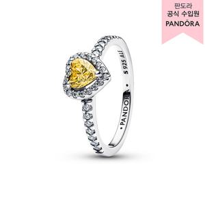 [판도라(주얼리)][백화점 보증서 제공] 스파클링 엘리베이티드 하트 링 198421C06