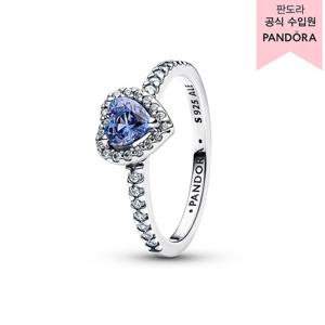 [판도라(주얼리)][백화점 보증서 제공] 스파클링 엘리베이티드 하트 링 198421C05