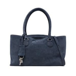 오소이 토트백 25FB01020288 SHELL BROT NVY BLUE