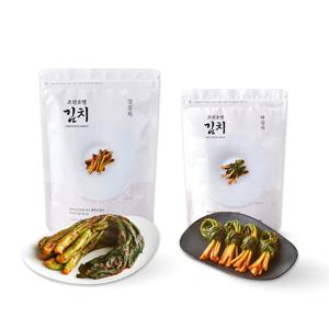 [조선호텔김치] 조선호텔 갓김치 1kg+파김치 500g