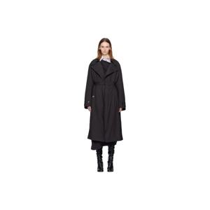 25 FW  여성 그레이 피크 라펠 트렌치 코트 252646F067003