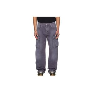 25 FW 발망 남성 퍼플 루즈 핏 데님 카고 팬츠 252251M186000