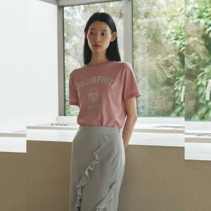 [쥬크]레터링 포인트 피그먼트 티셔츠 (Z253PSM007)