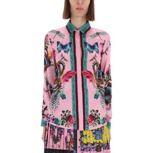 베르사체 플로럴 슬림핏 라이트웨이트 셔츠 79HAL2P1 NS728459