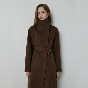 잇미샤 하이넥 카라 핸드메이드 울 코트 ITPBHHC700