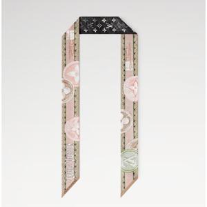 24FW 루이비통 여성 메르뵈이외즈 BB 방도 트윌리 스카프 블랙핑크 M93323