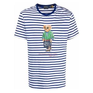 24SS 폴로 랄프로렌 테디 베어 프린트 스트라이프티 710863010 001