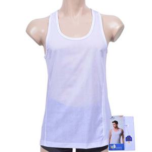 트라이 시원하고 쾌적한 남성 쿨모시 메쉬 백색 런닝