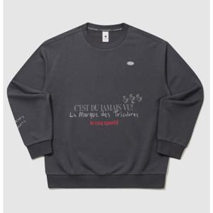 르꼬끄 레터 루스터 맨투맨 티셔츠 B1 QQ323XFS72 DGR OAT SPK