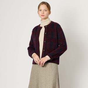 [비씨비지]알파카 체크 가디건 (B4W9K102)
