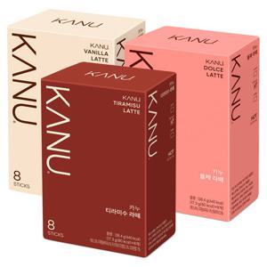 맥심 카누 바닐라라떼8T+돌체라떼8T+티라미수라떼8T