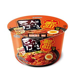 컵라면 큰사발 팔도 틈새라면 매운김치 105g 16개