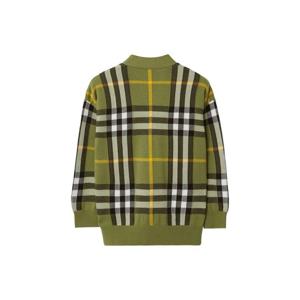 24SS 버버리 키즈 MAGLIERIA 체크 가디건(카키) 8081815 8,10Y