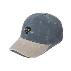 커버낫 W 클로버하트 쿠퍼 로고 하트 볼캡 모자 B1 CO2507CA57 NA BL