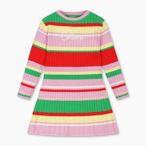 [베네통키즈] 컬러스 스트라이프 원피스_QAOP13561MU