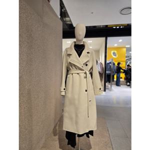 나이스클랍 하이넥 벨티드 코트 (N254MWCB55)