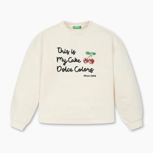 [베네통키즈] 체리 스팽글 맨투맨_QATS22561IV