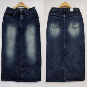 나야홍 / 빅사이즈치마 T352L510 수프데님기모롱스커트 LO